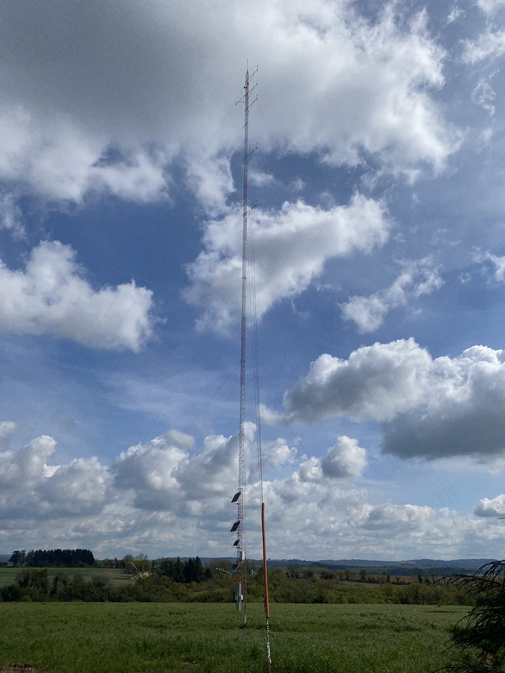 Installation d’un mât de mesures